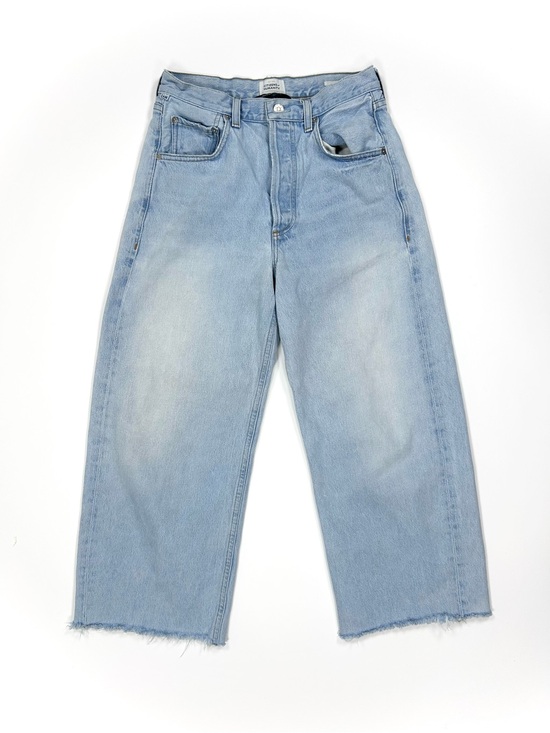 Citizens Of Humanity Denim - Citizens of Humanity Ayla Wide Leg Crop Jean Women’s 26 Light Blue Wash